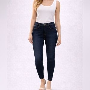 LEVI'S Dark Blue Midrise Skinny Denim Jeans 33 x 32